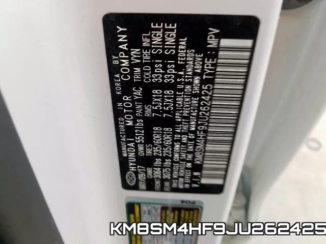 KM8SM4HF9JU262425 фото 2