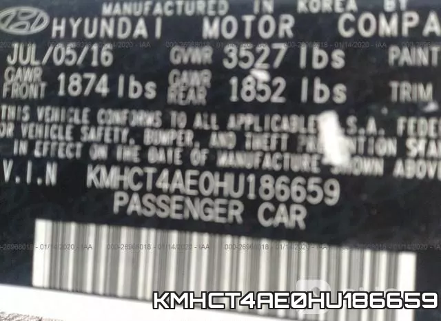 KMHCT4AE0HU186659 фото 10