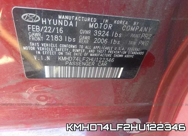 KMHD74LF2HU122346 фото 10