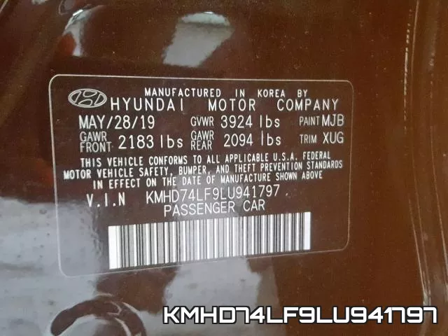 KMHD74LF9LU941797 фото 2
