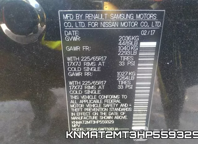 KNMAT2MT3HP559329 фото 10