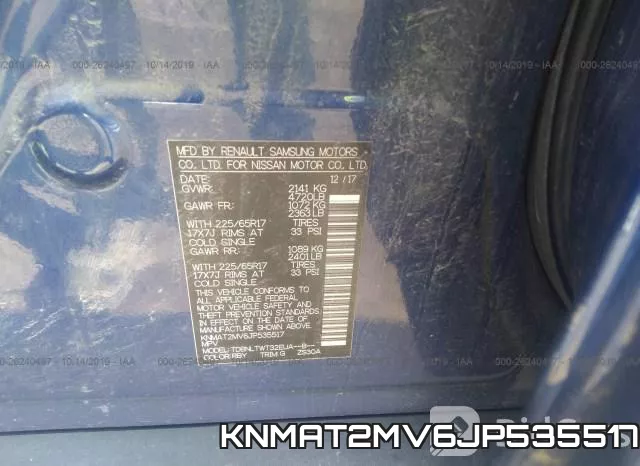 KNMAT2MV6JP535517 фото 10