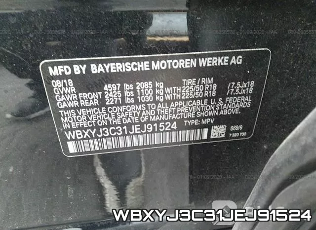 WBXYJ3C31JEJ91524 фото 10