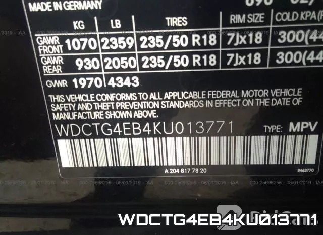 WDCTG4EB4KU013771 фото 9