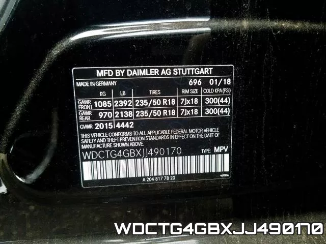 WDCTG4GBXJJ490170 фото 2