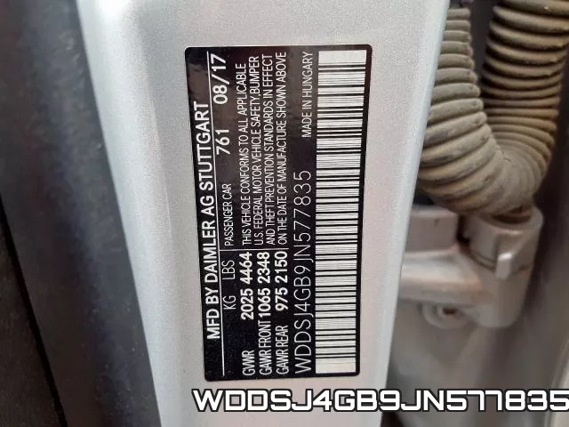 WDDSJ4GB9JN577835 фото 2