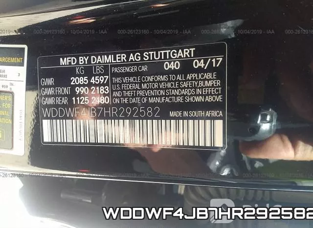 WDDWF4JB7HR292582 фото 10