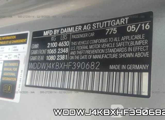 WDDWJ4KBXHF390682 фото 10