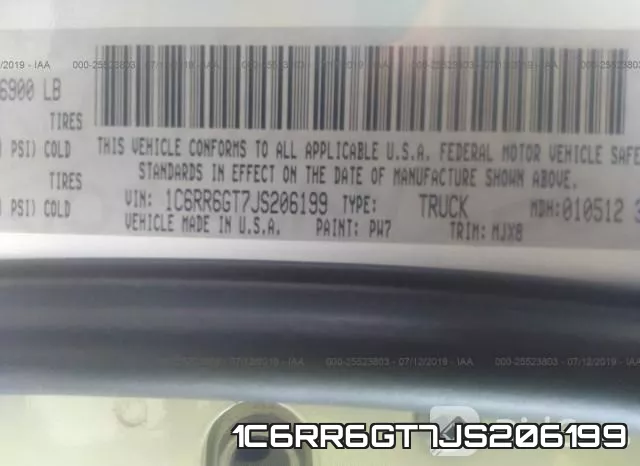 1C6RR6GT7JS206199 фото 10