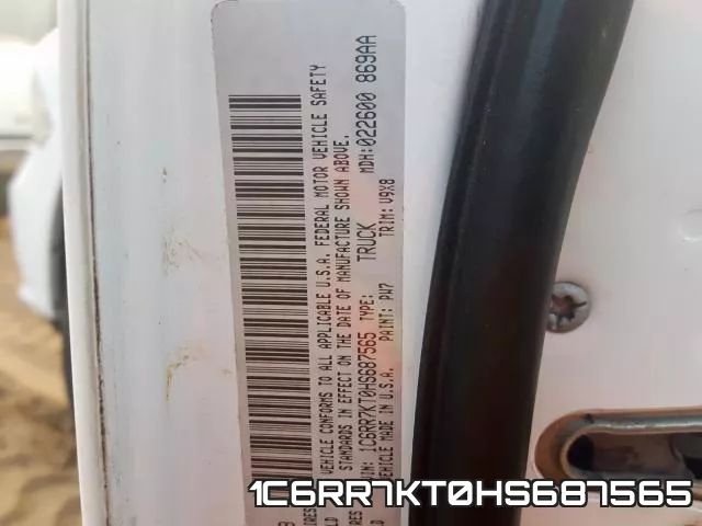 1C6RR7KT0HS687565 фото 2