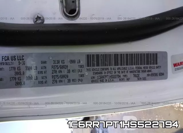 1C6RR7PT1HS522794 фото 10