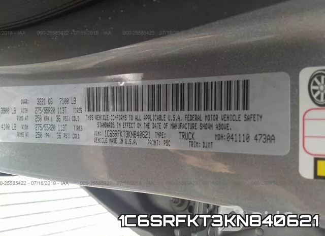 1C6SRFKT3KN840621 фото 10