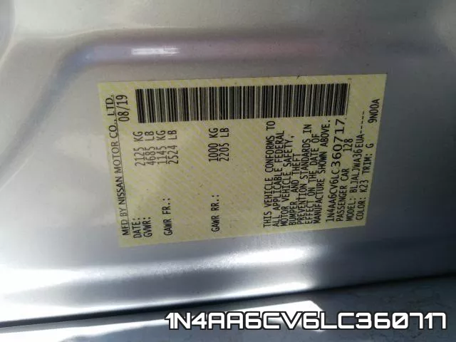 1N4AA6CV6LC360717 фото 2