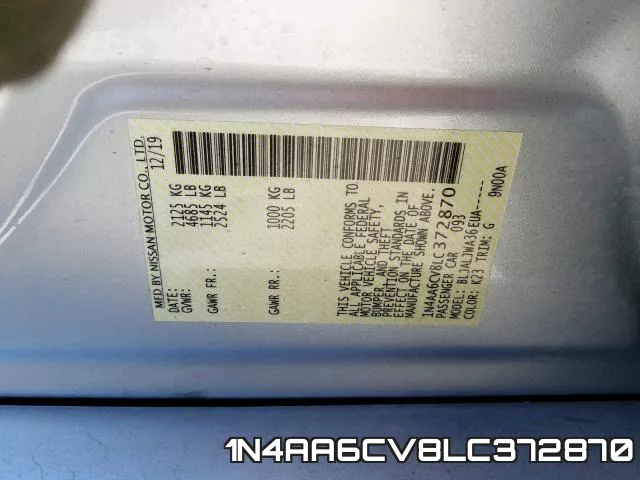 1N4AA6CV8LC372870 фото 2