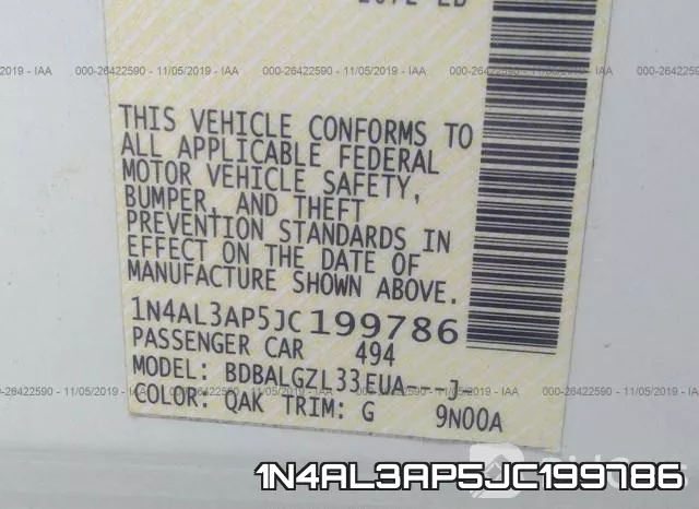 1N4AL3AP5JC199786 фото 10