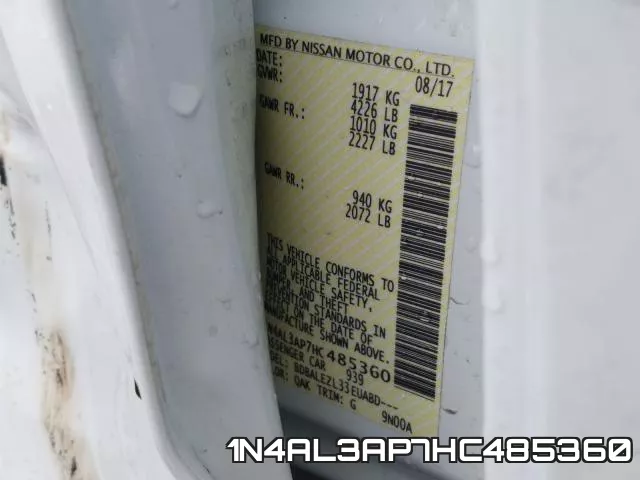 1N4AL3AP7HC485360 фото 2