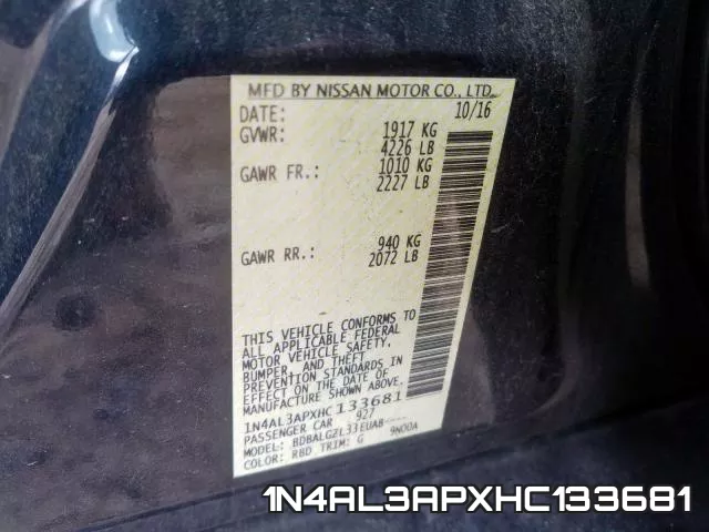 1N4AL3APXHC133681 фото 2