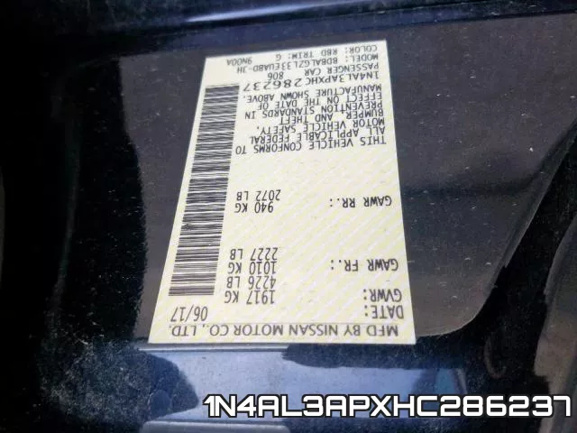 1N4AL3APXHC286237 фото 2