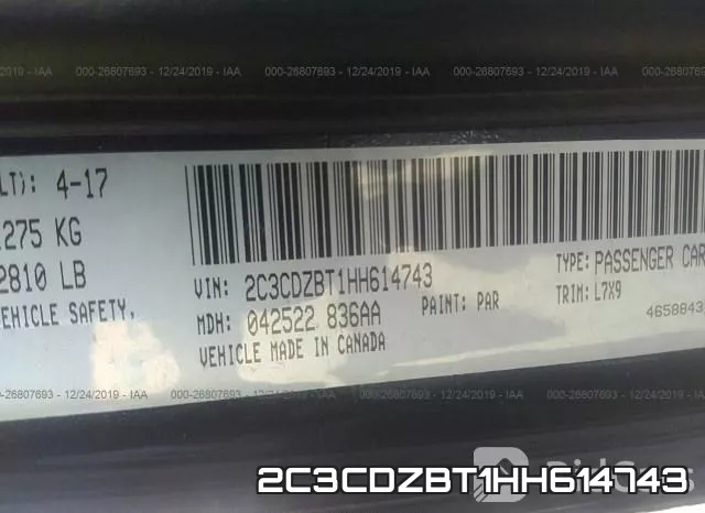 2C3CDZBT1HH614743 фото 10