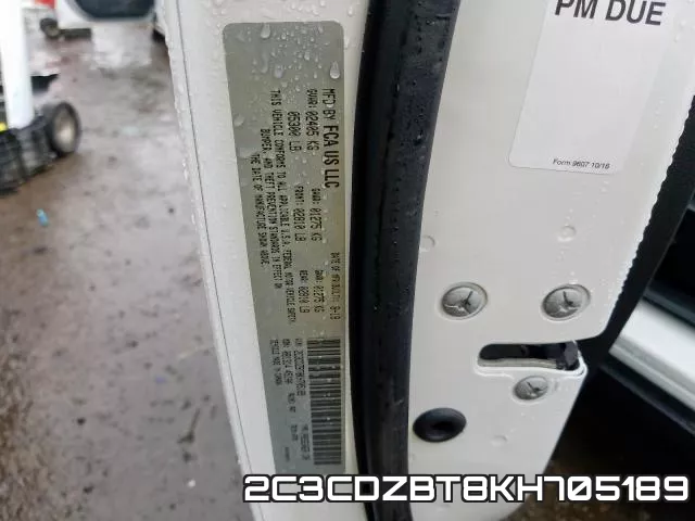 2C3CDZBT8KH705189 фото 2