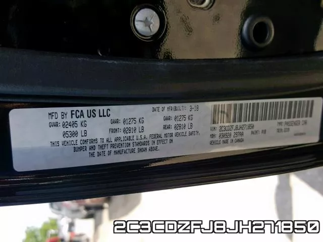 2C3CDZFJ8JH271850 фото 2