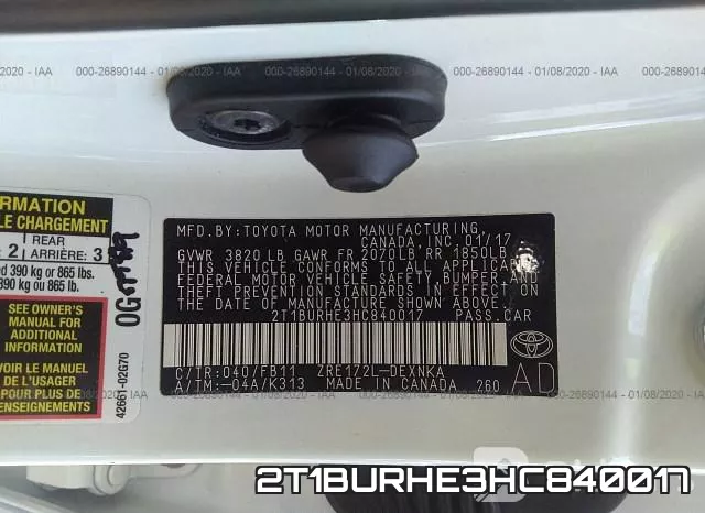 2T1BURHE3HC840017 фото 10