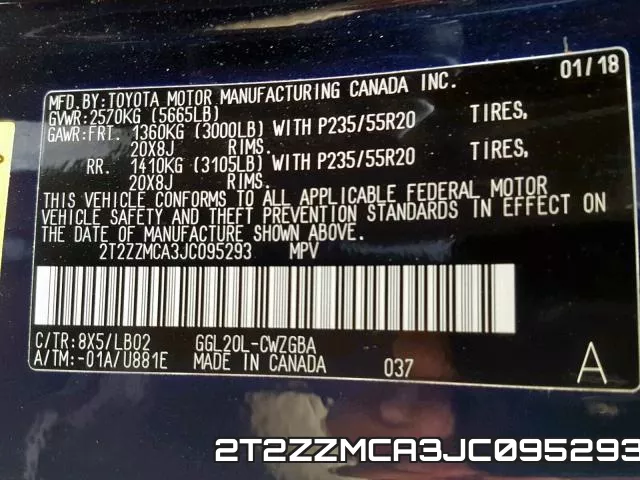 2T2ZZMCA3JC095293 фото 2