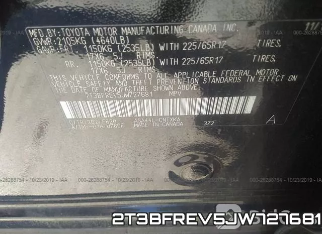 2T3BFREV5JW727681 фото 10
