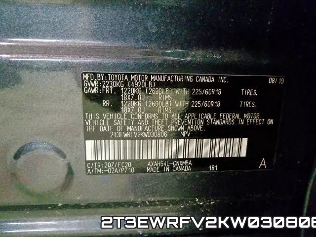 2T3EWRFV2KW030806 фото 2