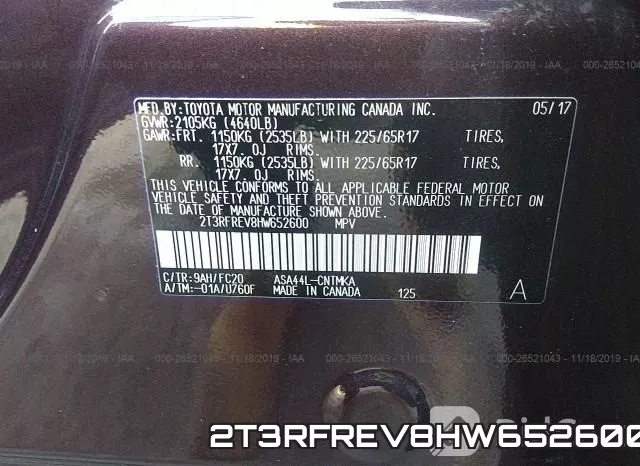 2T3RFREV8HW652600 фото 10
