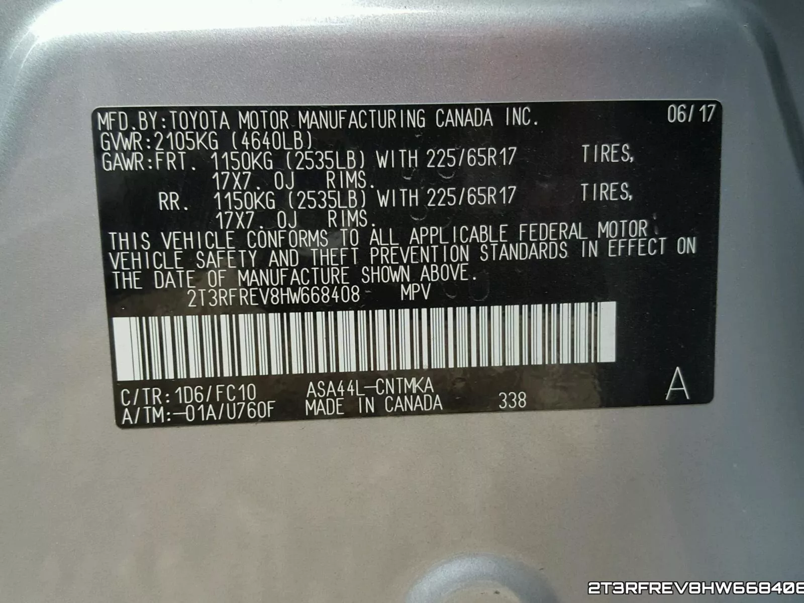 2T3RFREV8HW668408 фото 2