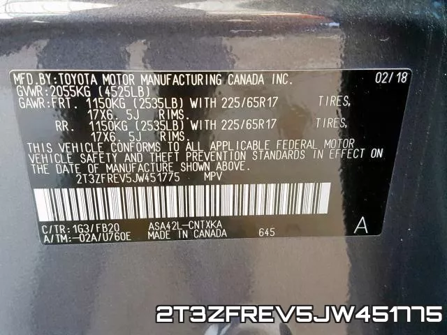2T3ZFREV5JW451775 фото 2