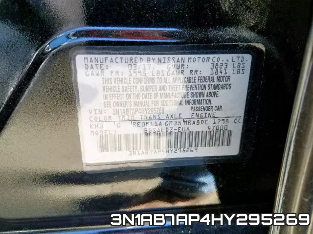 3N1AB7AP4HY295269 фото 2