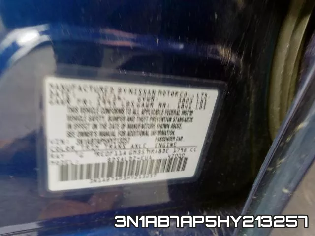 3N1AB7AP5HY213257 фото 2