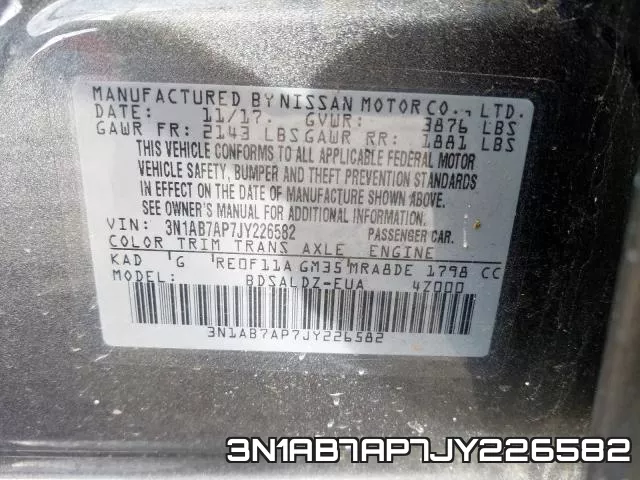 3N1AB7AP7JY226582 фото 2