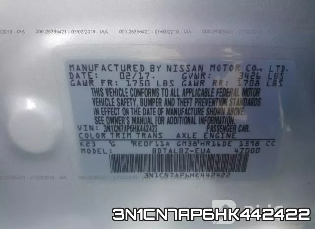 3N1CN7AP6HK442422 фото 10