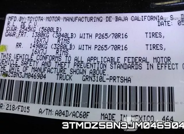 3TMDZ5BN3JM046904 фото 10