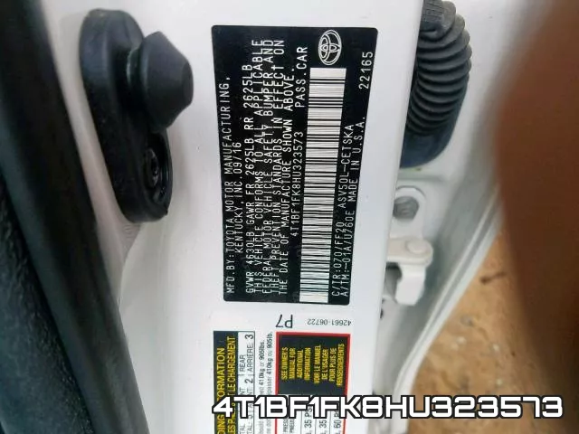 4T1BF1FK8HU323573 фото 2
