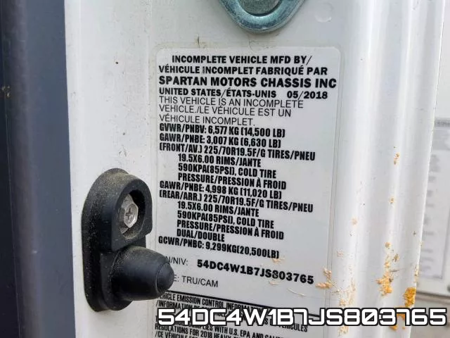 54DC4W1B7JS803765 фото 2