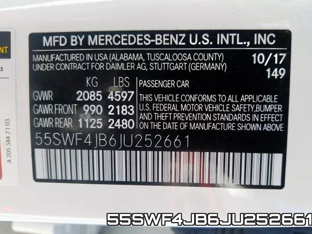 55SWF4JB6JU252661 фото 2