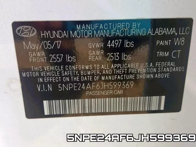 5NPE24AF6JH599369 фото 2