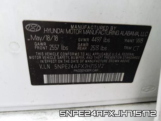 5NPE24AFXJH715172 фото 2