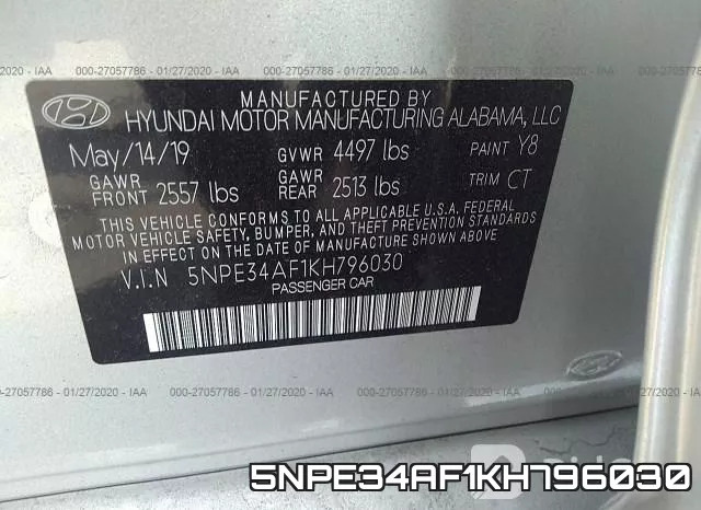5NPE34AF1KH796030 фото 10