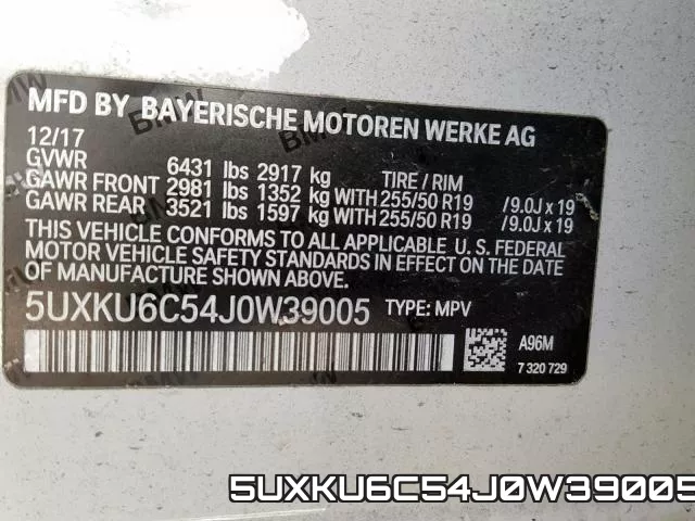 5UXKU6C54J0W39005 фото 2