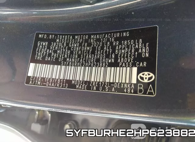 5YFBURHE2HP623882 фото 10
