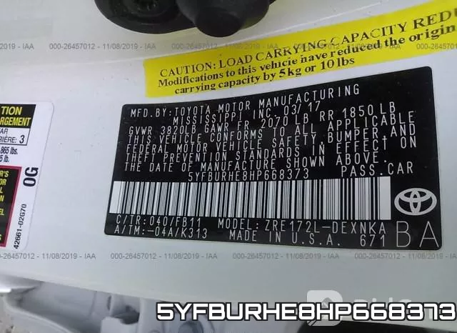 5YFBURHE8HP668373 фото 10