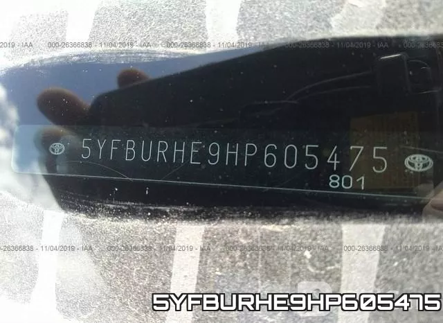 5YFBURHE9HP605475 фото 10