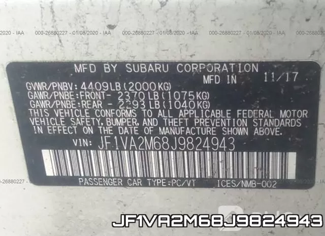 JF1VA2M68J9824943 фото 10