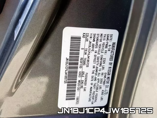 JN1BJ1CP4JW185725 фото 2