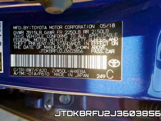 JTDKBRFU2J3603856 фото 2
